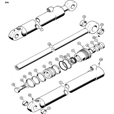 Case 450C, 455C, 850D, W15, 480D, 580G, 480F, 580D, 680L, 680K 850E, 855E 51mm 88,9mm 1543274C1 G109453