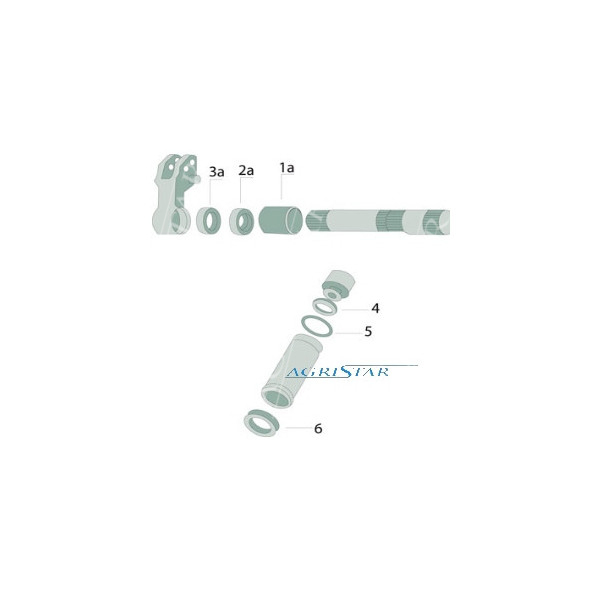 Tulejka do wałka podnośnika 3134715R4 3134715R5 case 433 533 633 733 323 353 383 940 840 740 640