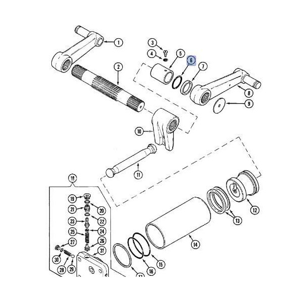 3220176R1 oring uszczelniający do wałka podnośnika case 1055, 1055XL, 955, 955XL