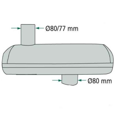Tłumik poziomy  maxxumCase
Maxxum 5130, 5230, 5140, 5150, 5240, 5250 A184475 8704568