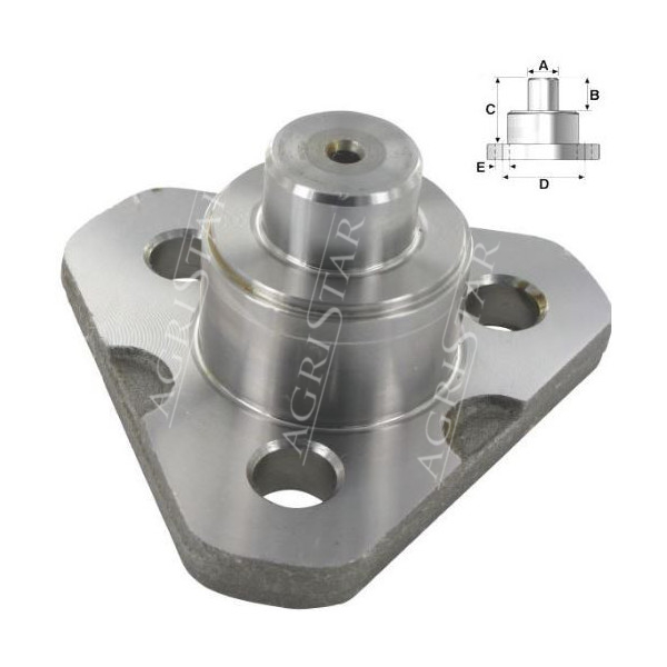 Czop Sworzeń zwrotnicy dolny Case 580G, 580K, 580SE, 580SK, 590T  Manitou  MLT N13504, 3475348M1, 37700410835, N13504, 83952503