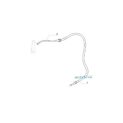 Linka sprzęgła rewrsu Case FARMALL JX60 JX70 JX80 JX90 JX95 New Holland TD5.90, TD5.95 TD5040, TD5050 TD90D PLUS, TD80D 84193546