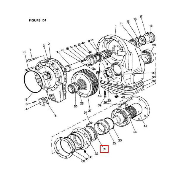 Uszczelniacz 101x127x16 David Brown 1410, 1412 1690, 1690 1594, 1694 Case: 580 F 580 G K623432
