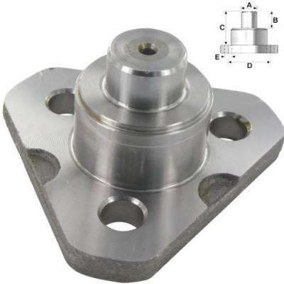 Czop Sworzeń zwrotnicy dolny Case Maxxum 5120, 5130, 5140, 5150, 5220, 5230, 5240, 5250,