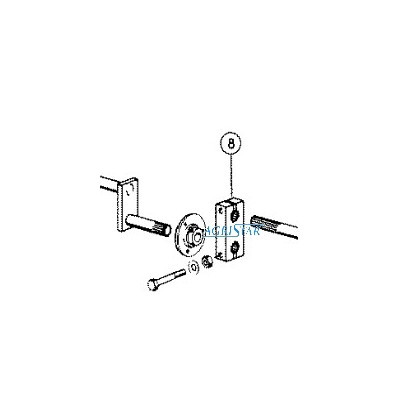 CH99-645816 Mocowanie wałka bębna wciągającego