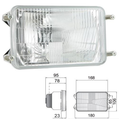 Reflektor Lampa przednia wkład klosz Merlo Manitou MLT523, MLT524, MLT526, MLT527, MLT628, MLT632, MLT728, MLT928 189007, 189008
