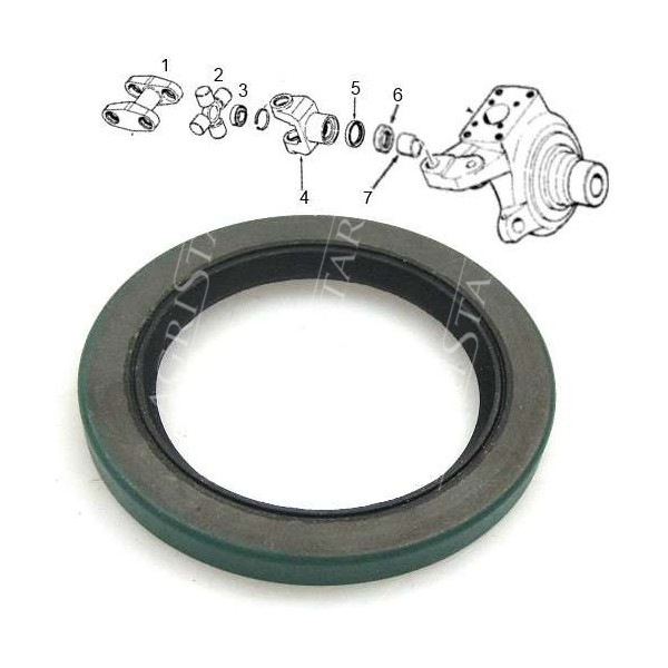 PON1642 Uszczelniacz wału,półosi,wałka napędowego Case, Magnum, 7110,7120, 7130, 7140, 7150, 7210, 7220, 7230, 7240, 7250,CR1551