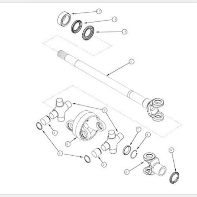 PON1643 Case mx Magnum Antriebswellendichtung
