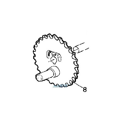 JE03-Z11541 Zębatka mimośrodowa podajnika