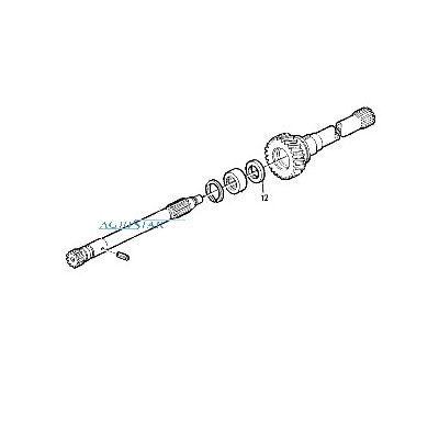 Uszczelniacz wałka mikropompy hydraulicznej John Deere: 2040, 2040S, 2140 31.98x44.96x9mm AL28922