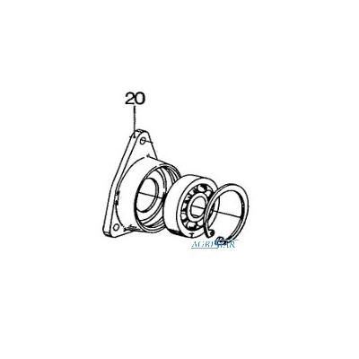 80388748 Obudowa łożyska młocarni 8050 8060 8070 8080 TF42 TF44 TF76 TF78