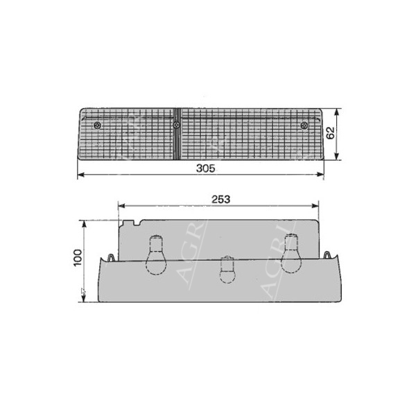 Lampa tylna lewa Massey Ferguson 5124115, 5153711, 4997266, 1425885M92