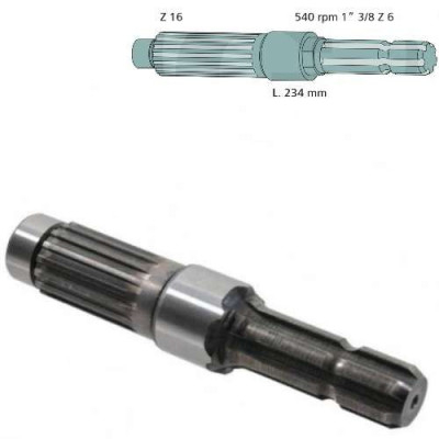 Wałek Końcówka wałka przekaźnika John Deere  2120 1030,1830, 2030, 2130 2040, 2140, 2240 2850 AT29707