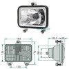 Wkład lampy przedni F100 F110, F115, F120, F130, F140 cobo 72-94, 72-94DT, 88-94, 88-94DT 5154453, 5155603 5309000