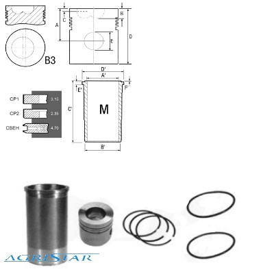 SCY1026 Zestaw naprawczy silnika 100mm