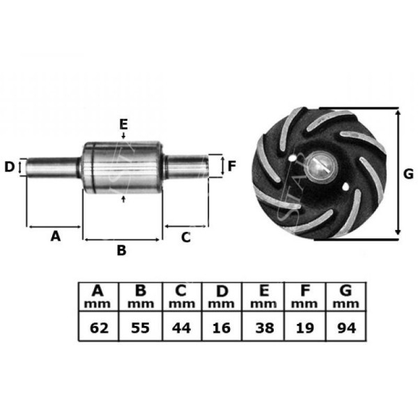 SUC6001 Zestaw napr. pompy wody