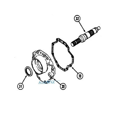 SKR4222 Uszczelniacz wałka przekaźnika PTO Case:  Magnum 7110, 7120, 7130, 7140, 7150  148955C1