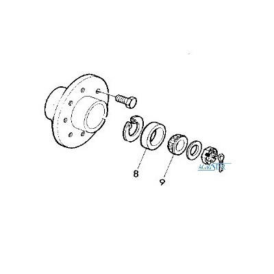 JK99-JD7449 Łożysko piasty koła zewnętrzne