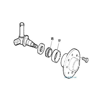 JK99-JD8998 Łożysko piasty koła wewnętrzne