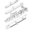 Zestaw siłownika hydraulicznego szczęki teleskopu 44/76mm case Case: 580k 580sk 621B 621C 721B 721C G110049 1543267C1