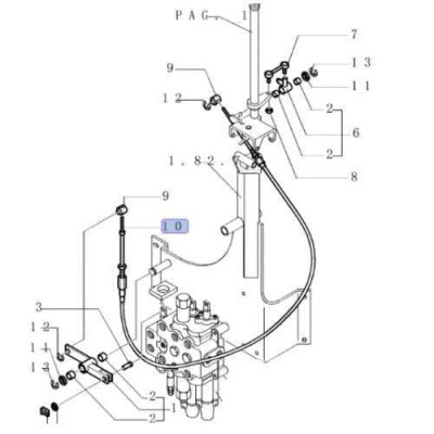 linka, szczęki, łyżki, ładowarkowej krokodyla 125cm case 695SM New Holland  B100 B110 B95  LB110 fiat FB100 FB110 85805542
