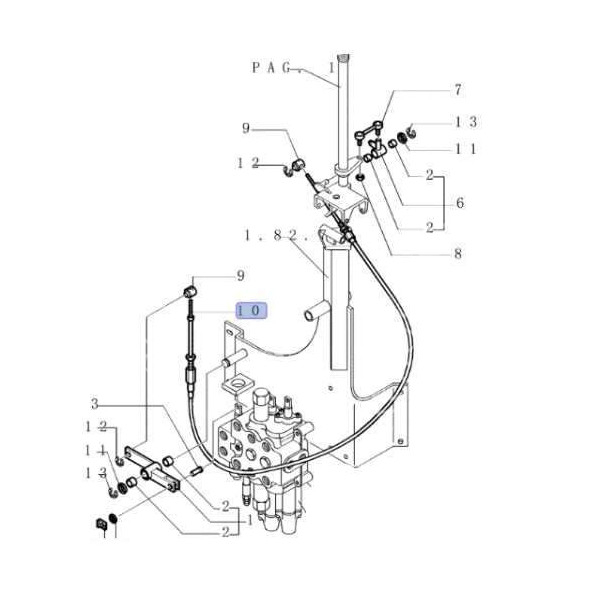linka, szczęki, łyżki, ładowarkowej krokodyla 125cm case 695SM New Holland  B100 B110 B95  LB110 fiat FB100 FB110 85805542