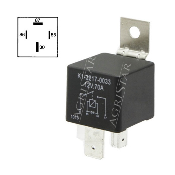 Przekaźnik bezpieczeństwa rozruchu 70A case maxxum MX hella McCormick MTX