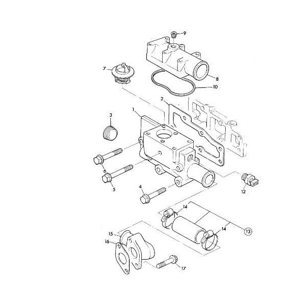 Czujnik temperatury JCB 4CX 3CX perkins AR AK 71612800