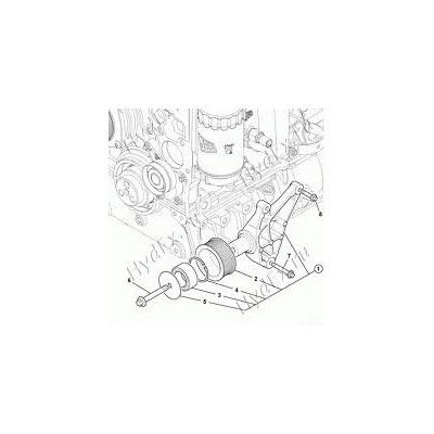 SUC1953 Rolka napinająca paska silnik jcb 540-70 541-70 3cx 4cx 320/08931