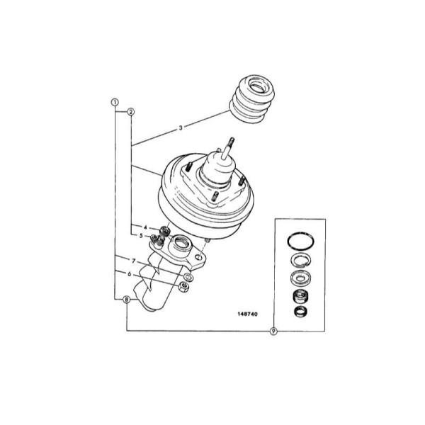 Pompka hamulcowa hamulca JCB: 3CX 4CX 5CX  15/920389, 15/920158, 15/905504