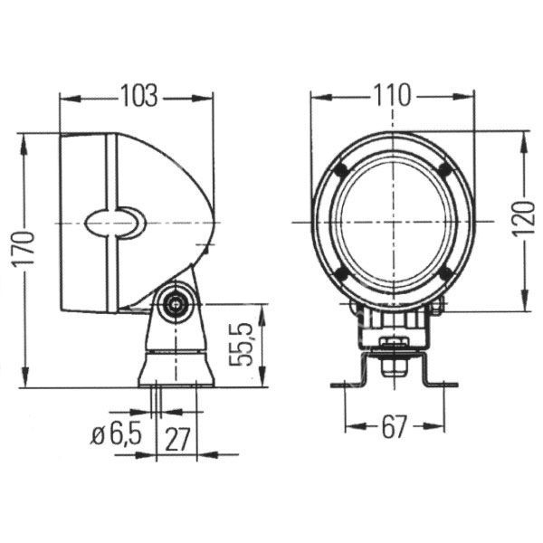 ELE1410 Halogen roboczy