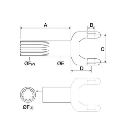 Wałek napędowy, Półoś krótka, Case ,695SM, 695SR, 695ST Komatsu, WB93-R, WB97-R New Holland, LB115.B 85826291, CA0044146