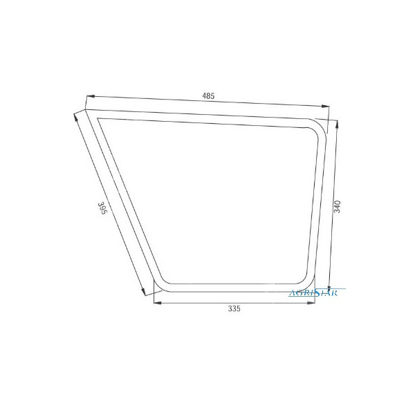 AKK2273 Szyba drzwi prawa dolna