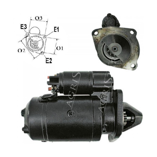 Rozrusznik Case MXM120 130 140 155 175 190 Fiat M100 M115 M135 M160 Ford 8160 8260 8360