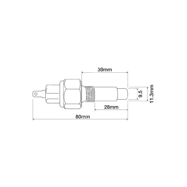 Czujnik temperatury wody Renault 75-34TX 75-32TX 90-34TX 80-12TX, 80-14TX, 85-12TX, 85-14TX, 85-32TX, 85-34TX 90-32TX 7700655613