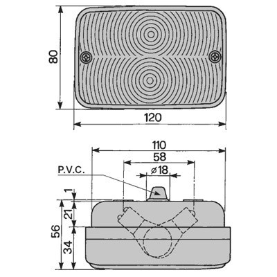 ELE1319 Lampa kierunkowskazu L/P