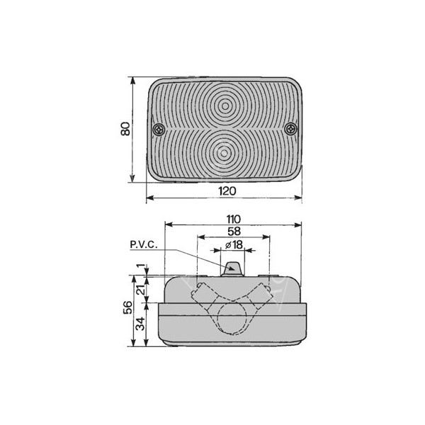 ELE1319 Lampa kierunkowskazu L/P
