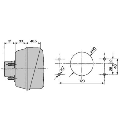 ELE1243 Lampa tylna prawa
