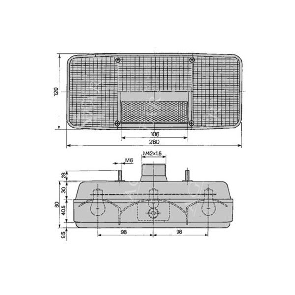 ELE1244 Lampa tylna lewa