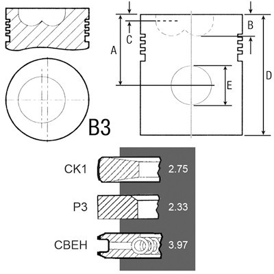 J802747 J919053 J934047 3802747 Tłok kompletny silnika komora 22mm Case MX 100 110 120 135 150 170