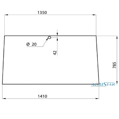 AKK2028 Szyba przednia