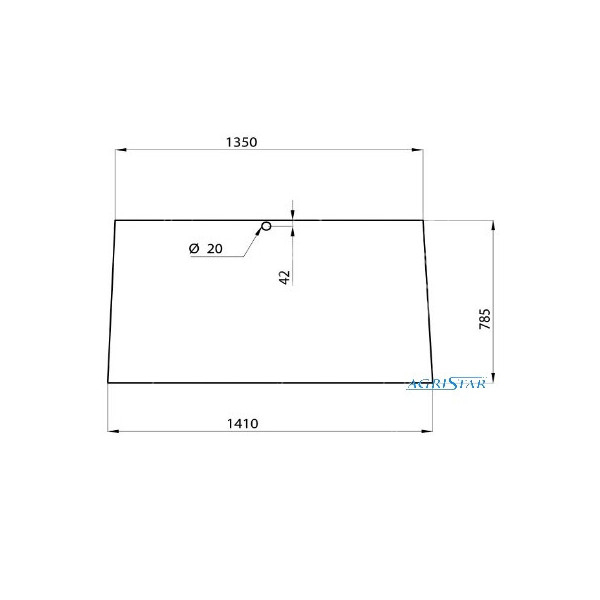 AKK2028 Szyba przednia