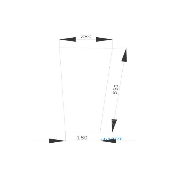 AKK2029 Szyba przednia dolna