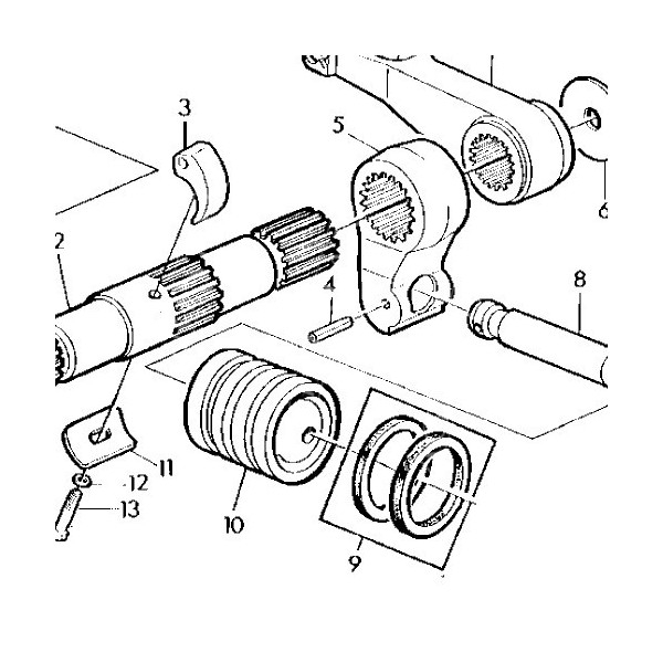 Zestaw uszczelnień siłownika 100mm podnośnika ramion John Deere 1850 2140 2040 AL33017, AL33107