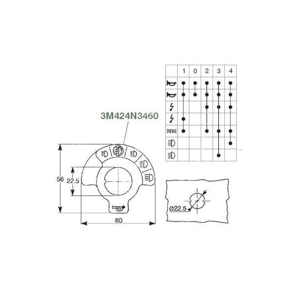 ELE4489 Włącznik/ przełącznik świateł