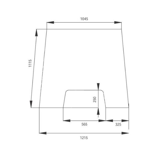 Szyba czołowa massey ferguson 3385240M3, 3385240M4, 3385240M5, VPM7162