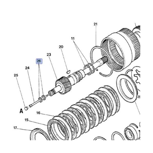 Pierścień uszczelniający skrzyni Case: 580D, 580F, 580G, 580K  D70668