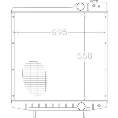 Chłodnica wody silnika Case MAGNUM 7110,7120,7130,7140,7210,7220,7230,7240 A190663 A184439 A184441 A184443