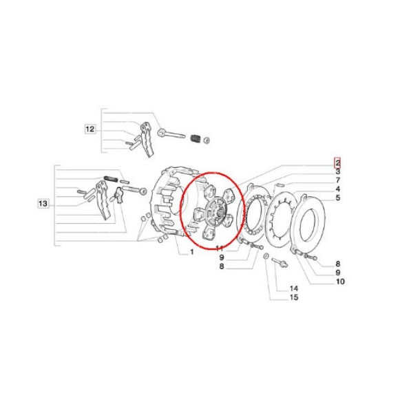 SPR2070 Tarcza sprzęgła