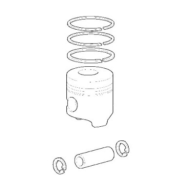 1931002 1931202 5093010 5099407 1931003 Tłok kompletny 104mm New Holland TD 60D 65D TL80 TN 55 70F 75F LM 410 Case JX 1060 75 80